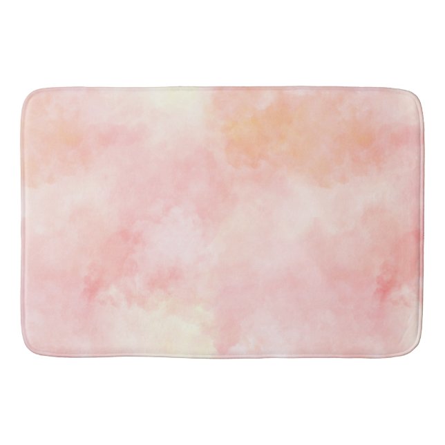 Girl Pink Blush Peach Badematte (Vorderseite)