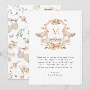 Girl Pink Danke-Card Dankeskarte