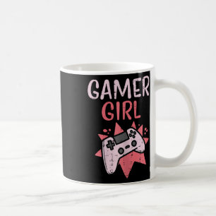 Girl Pink Game Controller Niedlich Video Gaming Fr Kaffeetasse