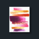Girl Pink Gold Glitzer Wasserfarbe Pinselstriche Leinwanddruck<br><div class="desc">Dieses elegante,  mädchenhafte Design besticht durch die Aquarellbrushstokes aus Rosa,  lila und Gold. Entworfen von Evco Studio www.zazzle.com/store/evcostudio #girly #pink #lila #gold #watercolor #watercolor #Glitzer #sparkle #stylish #style #modern #trendy #trendy #betragendy #star #elegant #design #designer #bestseller #bestelling #art #wallart #Leinwand #decor #homedecor #gifts #chic #Zuhause #office #school</div>