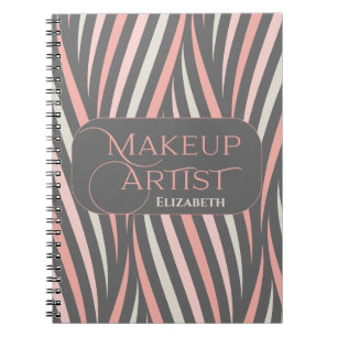 Girl Pink Makeup Artist Beruflich Notizblock