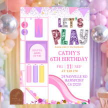 Girl Pink Purple Glitter Let's Play Indoor Playgro