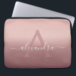 Girl Pink Rose Gold Mongram Ombre Gradient Laptopschutzhülle<br><div class="desc">Girly Pink Rose Gold Mongram Ombre Gradient Elegant Monogram Laptop Computer Case. Dieser mit Monogramm Fall kann so angepasst werden,  dass er Ihren Anfangs- und Vornamen enthält.</div>