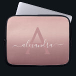 Girl Pink Rose Gold Mongram Ombre Gradient Laptopschutzhülle<br><div class="desc">Girly Pink Rose Gold Mongram Ombre Gradient Elegant Monogram Laptop Computer Case. Dieser mit Monogramm Fall kann so angepasst werden,  dass er Ihren Anfangs- und Vornamen enthält.</div>
