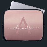 Girl Pink Rose Gold Mongram Ombre Gradient Laptopschutzhülle<br><div class="desc">Girly Pink Rose Gold Mongram Ombre Gradient Elegant Monogram Laptop Computer Case. Dieser mit Monogramm Fall kann so angepasst werden,  dass er Ihren Anfangs- und Vornamen enthält.</div>