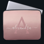 Girl Pink Rose Gold Mongram Ombre Gradient Laptopschutzhülle<br><div class="desc">Girly Pink Rose Gold Mongram Ombre Gradient Elegant Monogram Laptop Computer Case. Dieser mit Monogramm Fall kann so angepasst werden,  dass er Ihren Anfangs- und Vornamen enthält.</div>