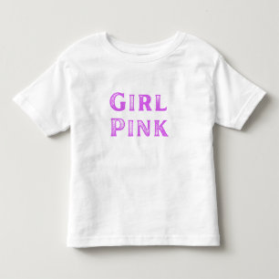 Girl Pink und Pink Dra Gon - Comic Style Dragon Kleinkind T-shirt
