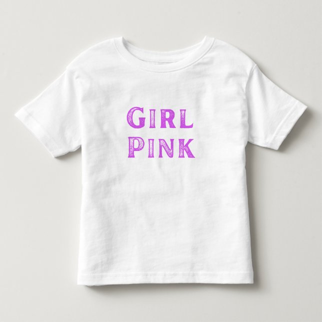 Girl Pink und Pink Dra Gon - Comic Style Dragon Kleinkind T-shirt (Vorderseite)