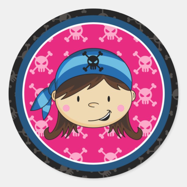 Girl Pirate Crewman Sticker Sheet (Vorderseite)