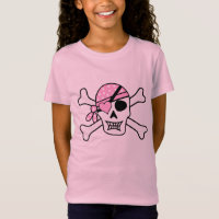 Girl Pirate Skull and Bones Pink