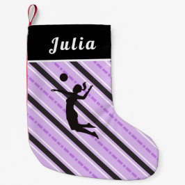 Girl Playing Volleyball Niedlich Pink Strike ihren Kleiner Weihnachtsstrumpf