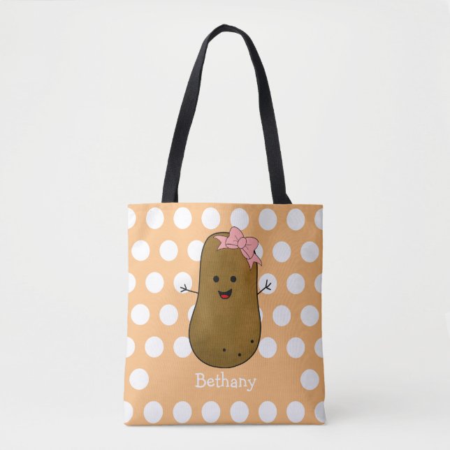 Girl Potato Personalisiert Tasche (Vorderseite)