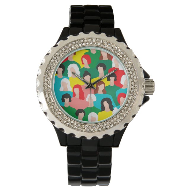 Girl-Power Armbanduhr (Vorderseite)