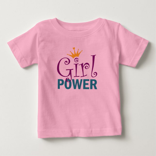 Girl-Power Baby T-shirt (Vorderseite)
