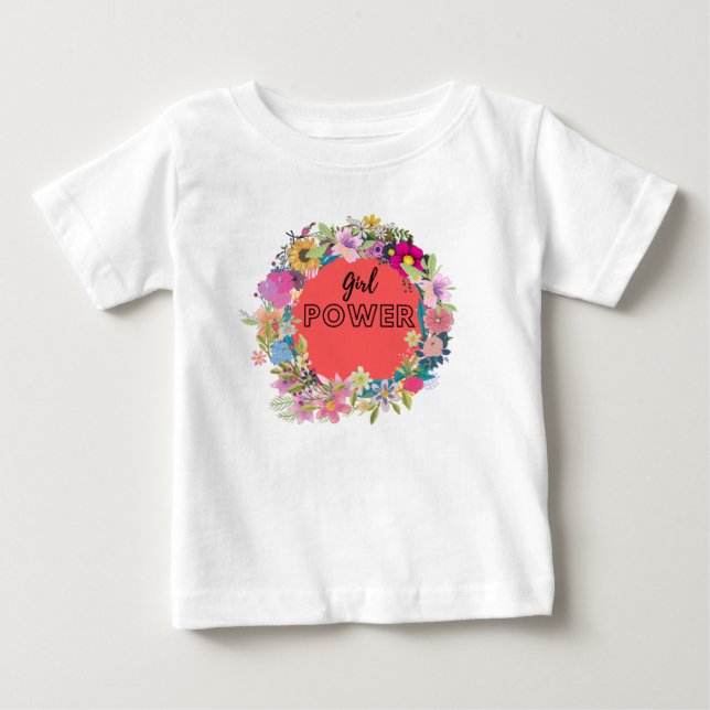 Girl-Power Baby T-shirt (Vorderseite)