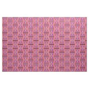 Girl Power Curvy Plaid tissu d'art populaire Abstr