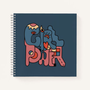 Girl Power Dark Version Notebook Notizbuch