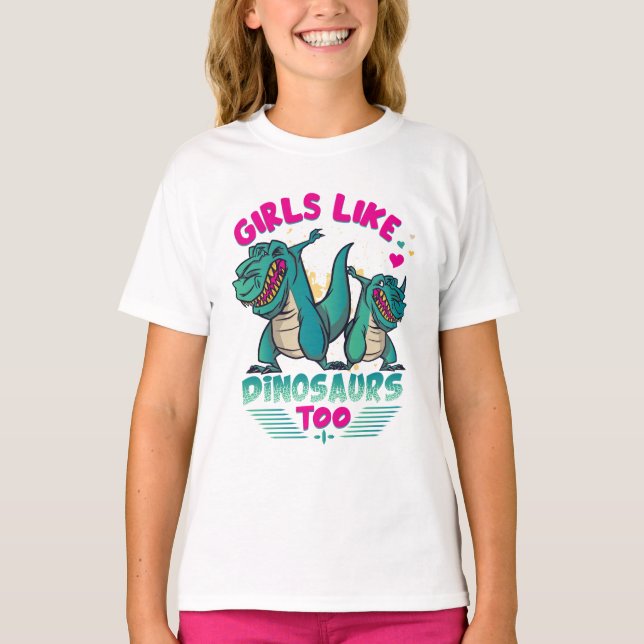 Girl Power: Dinosaur Edition T-Shirt (Vorderseite)