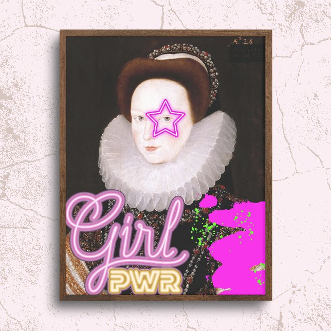 "Girl Power" Feminist Altered Art Poster (Von Creator hochgeladen)