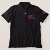 Girl Power Feminist Moderner Minimaler Schwarz & R