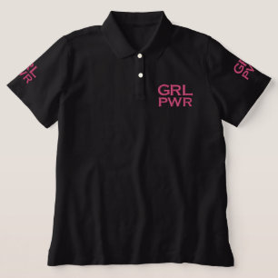 Girl Power Feminist Moderner Minimaler Schwarz & R