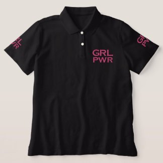 Girl Power Feminist Moderner Minimaler Schwarz & R