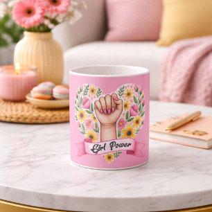 Girl Power Feministisch Kaffeetasse
