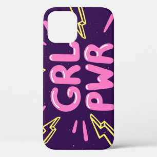 Girl Power feministischer Slogan, violetter Hinter Case-Mate iPhone Hülle