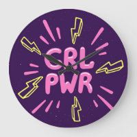 Girl Power feministischer Slogan, violetter Hinter
