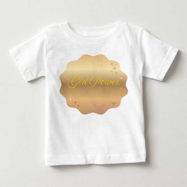 Girl-Power-Form Baby T-shirt (Vorderseite)