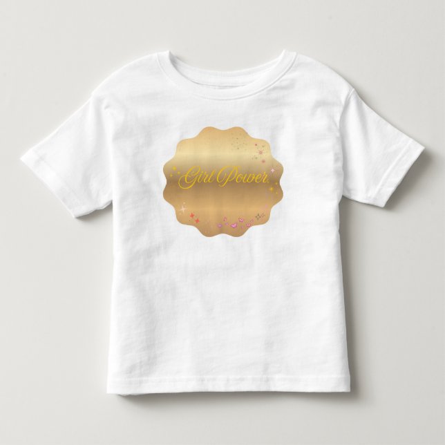 Girl-Power-Form Kleinkind T-shirt (Vorderseite)