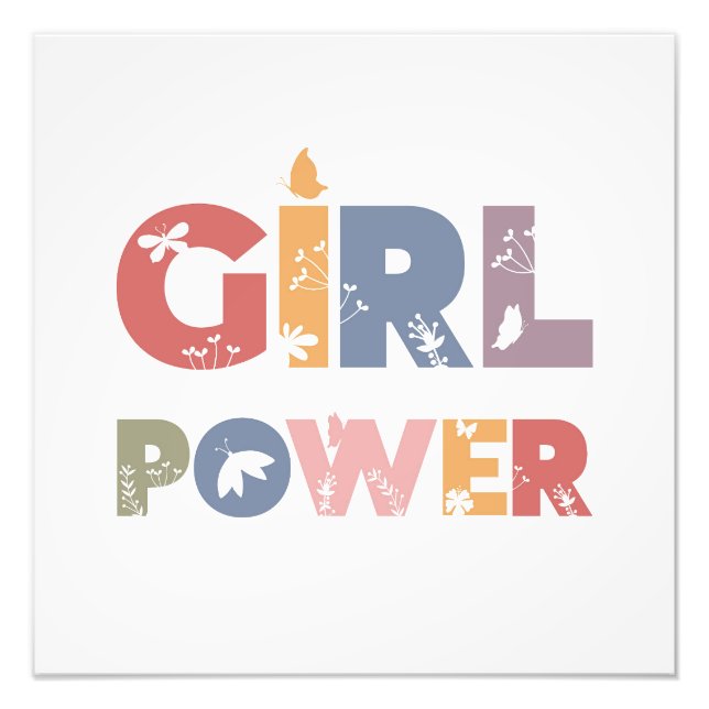 Girl-Power Fotodruck (Vorne)