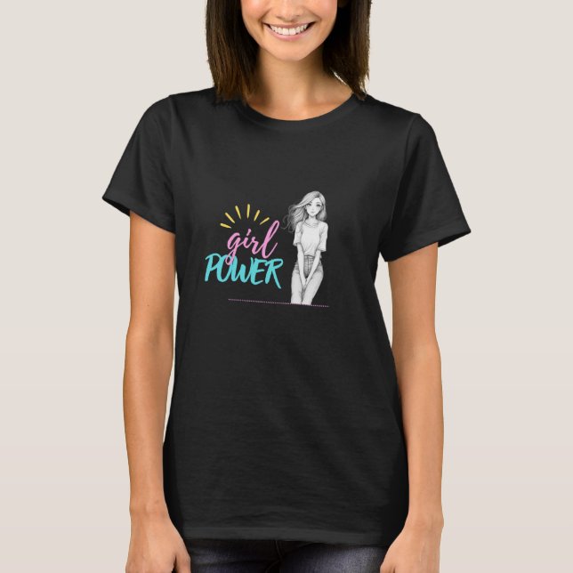 Girl-Power | Frauen Basic T-Shirt (Vorderseite)