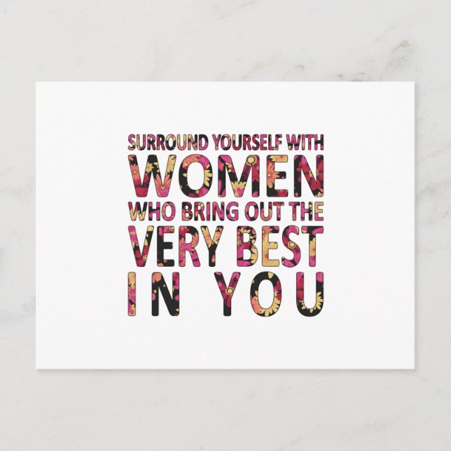 Girl-Power-Frauenweibchen Gift-Idee Postkarte (Vorderseite)