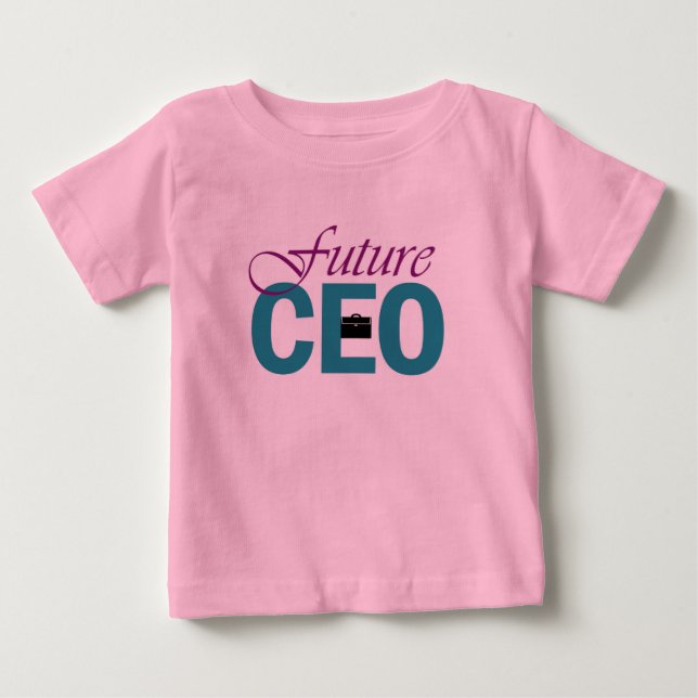 Girl Power: Future CEO Baby T-shirt (Vorderseite)