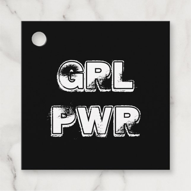 Girl-Power - Geschenkanhänger (Vorderseite)