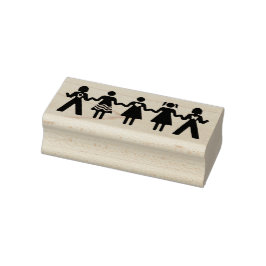 Girl-Power Gummistempel