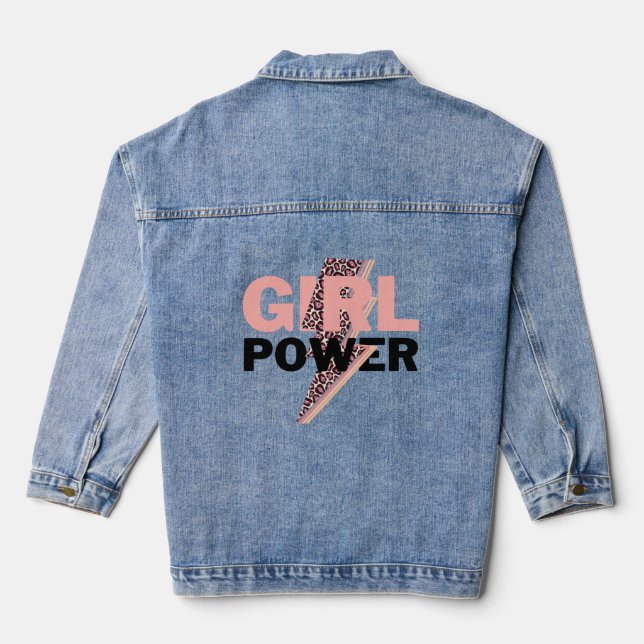 Girl-Power-Jacke Jeansjacke (Rückseite)