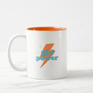 Girl-Power-Kaffeemaschine Tasse - fett & inspirier