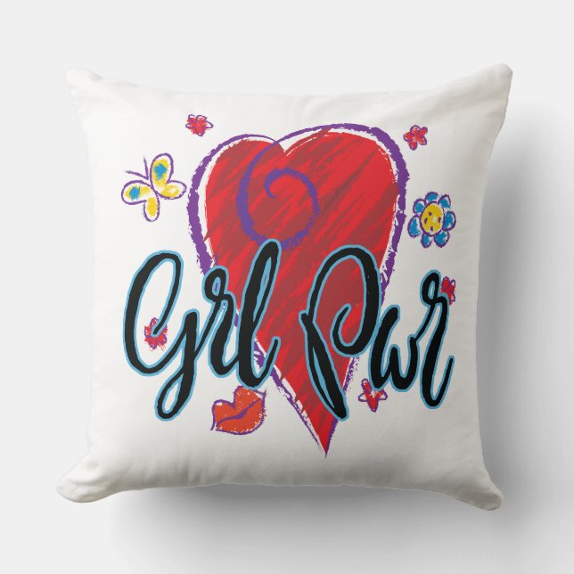 Girl-Power Kissen (Vorderseite)