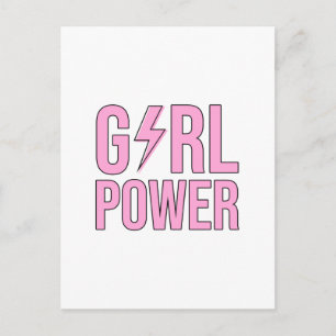 Girl Power Lightning Postkarte