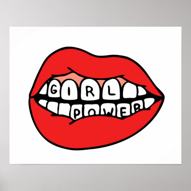 Girl Power Lips Poster (Vorne)