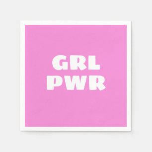 Girl Power Napkins Serviette