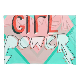 Girl-Power: Niedlicher grafischer Slogan Kissenbezug