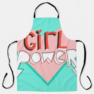 Girl-Power: Niedlicher grafischer Slogan Schürze