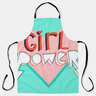 Girl-Power. Niedliches Design mit brillantem grafi Schürze