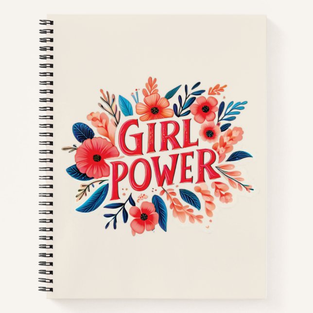Girl-Power Notizbuch (Vorderseite)
