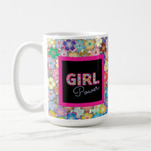 Girl-Power | Pink Girly Beautiful Wildblume Frauen