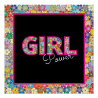 Girl-Power | Pink Girly Beautiful Wildblume Frauen