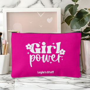 Girl Power Pink Zubehörtasche